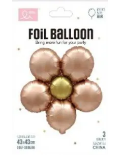 GLOBO SWH FLOR METAL. DORADO 43X43CM 65J5A-38