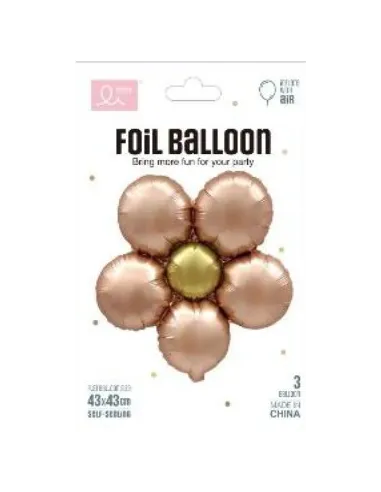 GLOBO SWH FLOR METAL. DORADO 43X43CM 65J5A-38