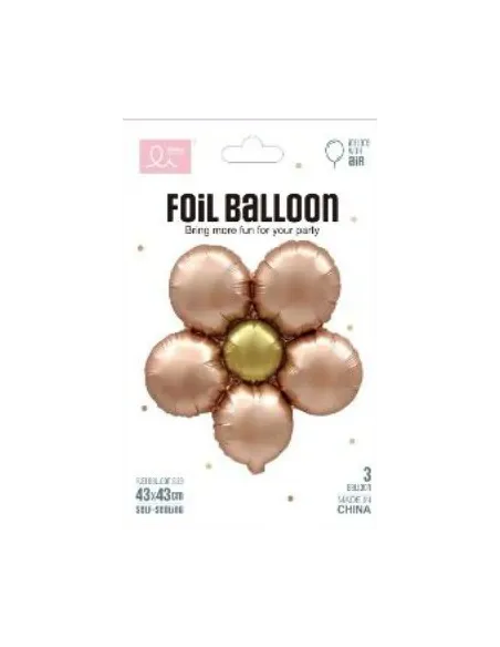 GLOBO SWH FLOR METAL. DORADO 43X43CM 65J5A-38