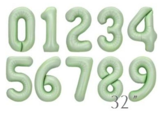 GLOBOS SWH ALUM.  4 VERDE 32PLG 7353A-14