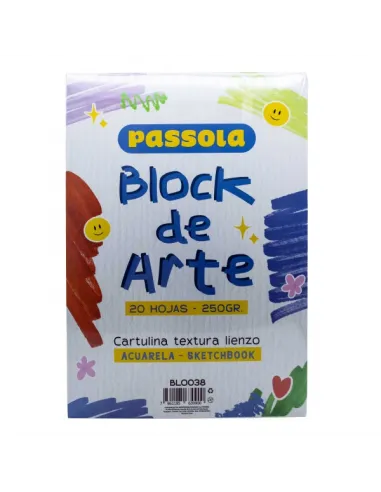 BLOCK CARTUL. PASSOLA ACUARELA A4 250G 20HJS