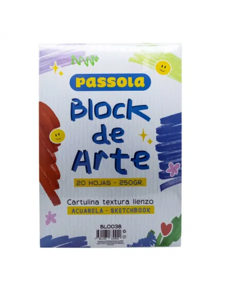 BLOCK CARTUL. PASSOLA ACUARELA A4 250G 20HJS