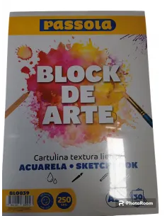 BLOCK CARTUL. PASSOLA ACUARELA A3 250GR 30 HJS