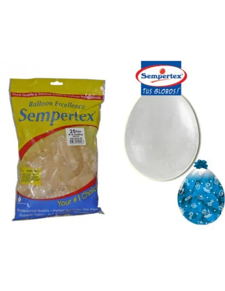 GLOBOS SEMPERTEX IMPRESO R-18  391 TRANSPARENTE BEBE UNIDAD
