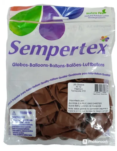 GLOBO FASHION S R-12 TERRACOTA 072/178066 X25 PZ.