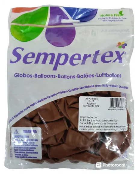 GLOBO FASHION S R-12 TERRACOTA 072/178066 X25 PZ.