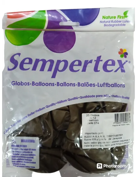 GLOBO FASHION S R-12 CAFÉ 074/125947 X25 PZ.