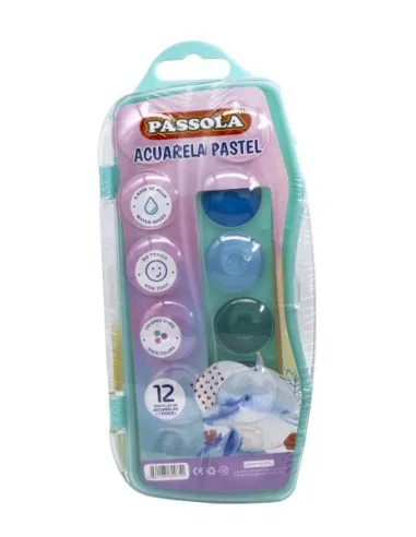 ACUARELA PASSOLA PASTEL X 12 COLORES