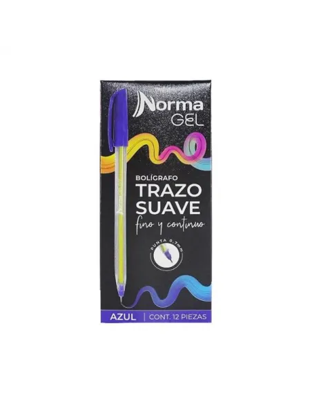 BOLIG. NORMA GEL P/FINA AZUL X12 (560360)