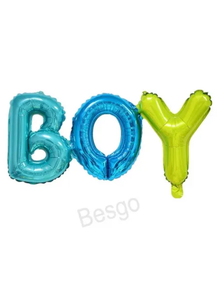 GLOBOS SWH ALUMINIO PALABRA BOY 65J5T-10A