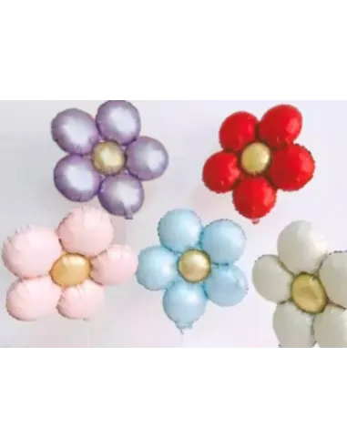 GLOBO ALUMINIO FLOR PEQUEÑO C/SURTIDOS