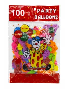 GLOBO CARNAVALERO PARTY BALLOONS SURTIDO X100 598-436