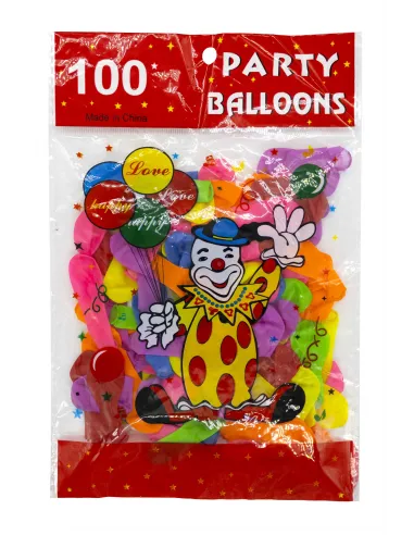 GLOBO CARNAVALERO PARTY BALLOONS SURTIDO X100 598-436