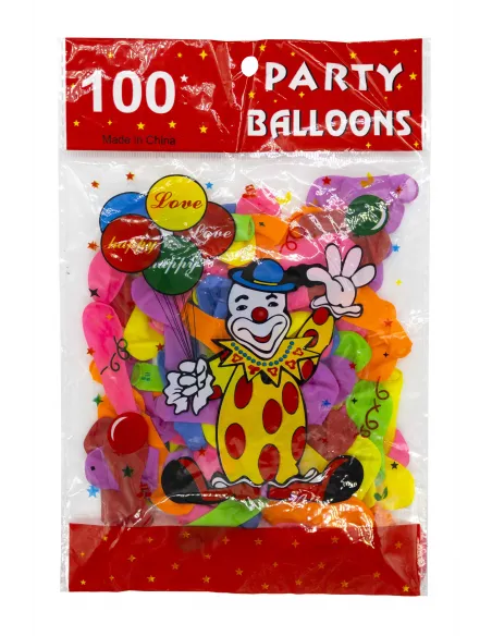 GLOBO CARNAVALERO PARTY BALLOONS SURTIDO X100 598-436