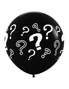 GLOBOS IMPRESO  17 INCOGNITA SOLO NEGRO JN502 UNIDAD