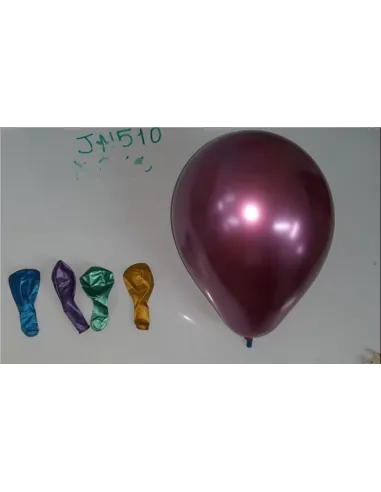 GLOBOS  12 CROMADOS SURTIDOS UNIDAD