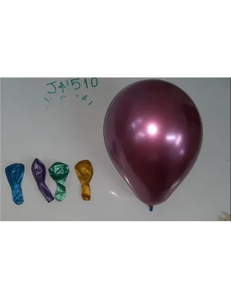 GLOBOS  12 CROMADOS SURTIDOS UNIDAD