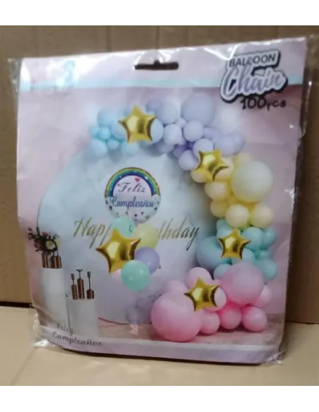 GLOBO SEMPERTEX IMPRESO 12 NEGRO CUMPLEAÑOS