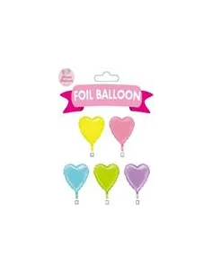 GLOBOS SWH ALUM. CORAZÓN C/SURTIDOS 69J7A-16