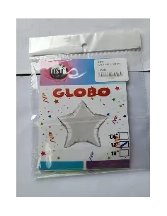 GLOBO ESTRELLA 12 PLATA