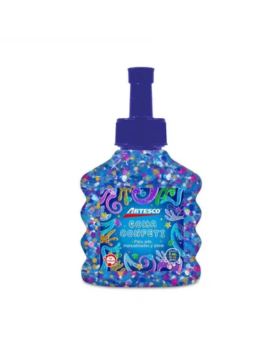 GOMA ARTESCO CONFETTI 3 ONZ AZUL