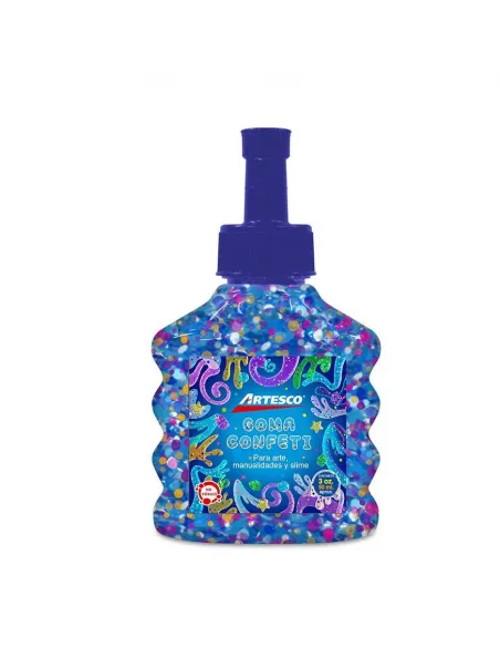 GOMA ARTESCO CONFETTI 3 ONZ AZUL