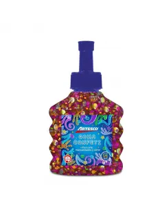 GOMA ARTESCO CONFETTI 3 ONZ ROJO