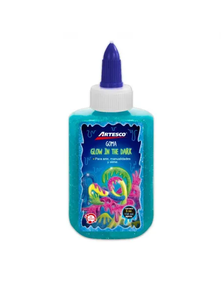 GOMA ARTESCO CELESTE NEON 5OZ GLOW IN THE DARK