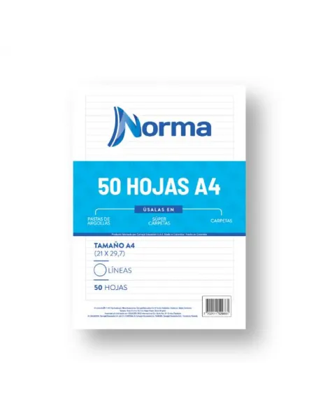 HOJA NORMA A4 1L 56GR X 50 [552986]