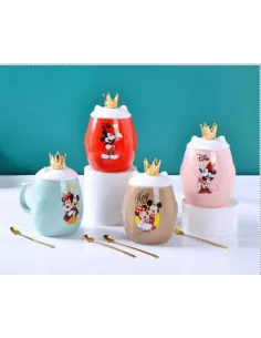 JARRO CERAMICA RAJ C/TAPA CORONA/DIAMANTE Y CUCHARA V/DISEÑOS