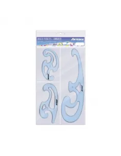 JUEGO ARTESCO CURVIGRAFO X 3 PZAS