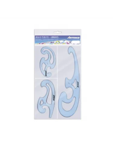 JUEGO ARTESCO CURVIGRAFO X 3 PZAS