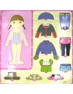 JUEGO DIDACTICO PASSOLA ROMPECABEZA NIÑO/NIÑA 30X30X0.6CM