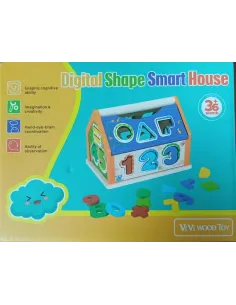 JUEGO DIDACTICO CASA MADERA NUM./FIG. GEOM. REF. TT-057