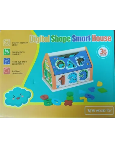JUEGO DIDACTICO CASA MADERA NUM./FIG. GEOM. REF. TT-057