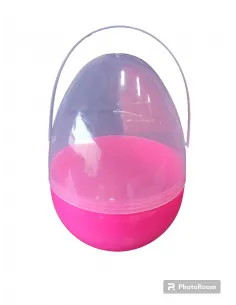 JUGUETE HUEVO PASCUA ROSA 25CM C/AGARRADERA IC692-01