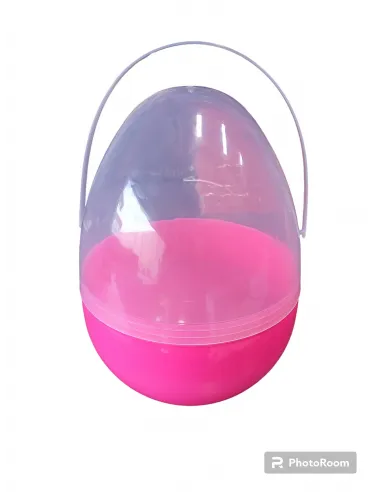 JUGUETE HUEVO PASCUA ROSA 25CM C/AGARRADERA IC692-01