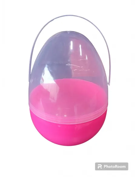 JUGUETE HUEVO PASCUA ROSA 25CM C/AGARRADERA IC692-01