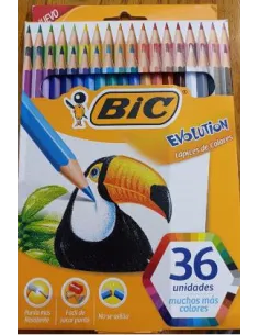 LAPIZ BIC EVOLUTION 3MM 36 COLORES