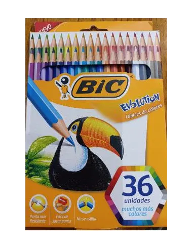 LAPIZ BIC EVOLUTION 3MM 36 COLORES
