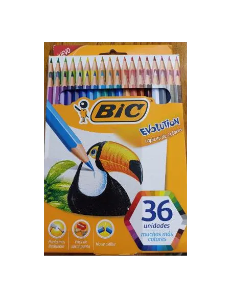 LAPIZ BIC EVOLUTION 3MM 36 COLORES