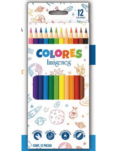 LAPIZ NORMA COLORES IMAGENES TRIANG 3MM X12