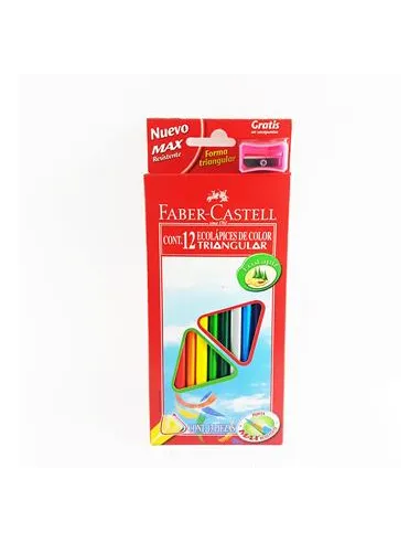 LAPIZ FABER X12 TRIANG LARGA  2 GRAFIT