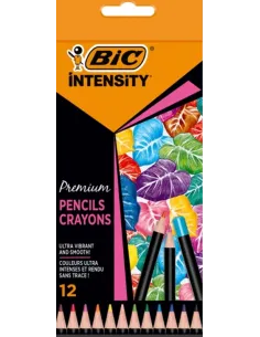 LAPIZ BIC INTENSITY CRAYON  X 12 COLORES 9518441