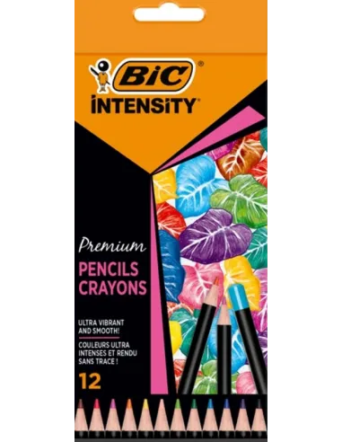 LAPIZ BIC INTENSITY CRAYON  X 12 COLORES 9518441