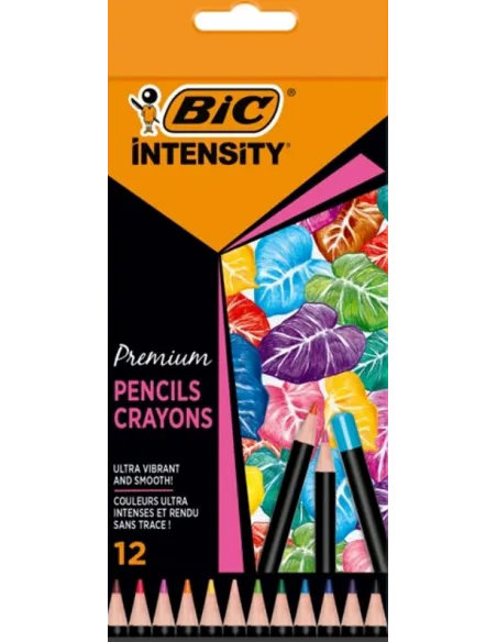 LAPIZ BIC INTENSITY CRAYON  X 12 COLORES 9518441