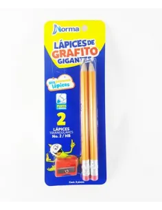 LAPIZ NORMA GRAFITO GIGANTE X 2 (545330)