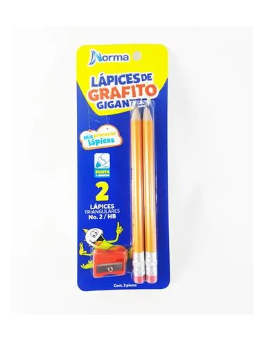 LAPIZ NORMA GRAFITO GIGANTE X 2 (545330)