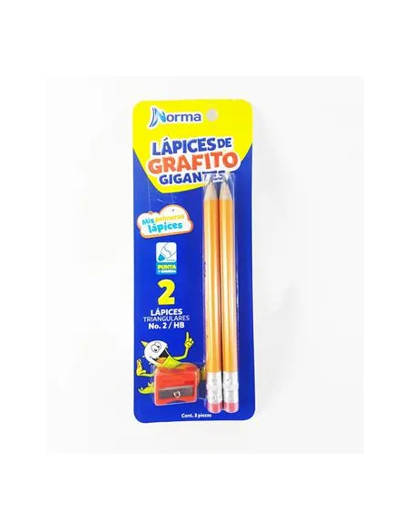 LAPIZ NORMA GRAFITO GIGANTE X 2 (545330)