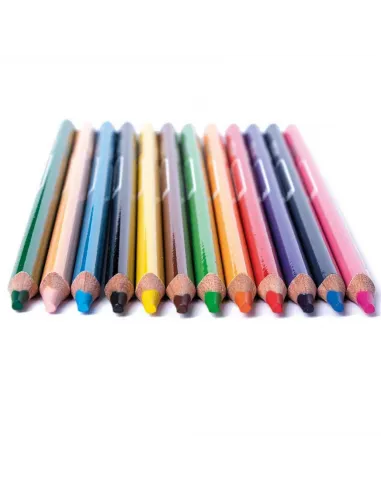 LAPIZ ARTESCO TRIANG LARGO X 12 COL SUPER PUNTA 4MM C/PROM